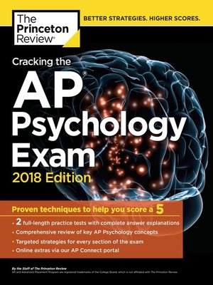 cover image of Cracking the AP Psychology Exam, 2018 Edition